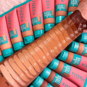 Vizzela Base Líquida Matte Vegana 30g Alta Cobertura - Oferta na Shopee