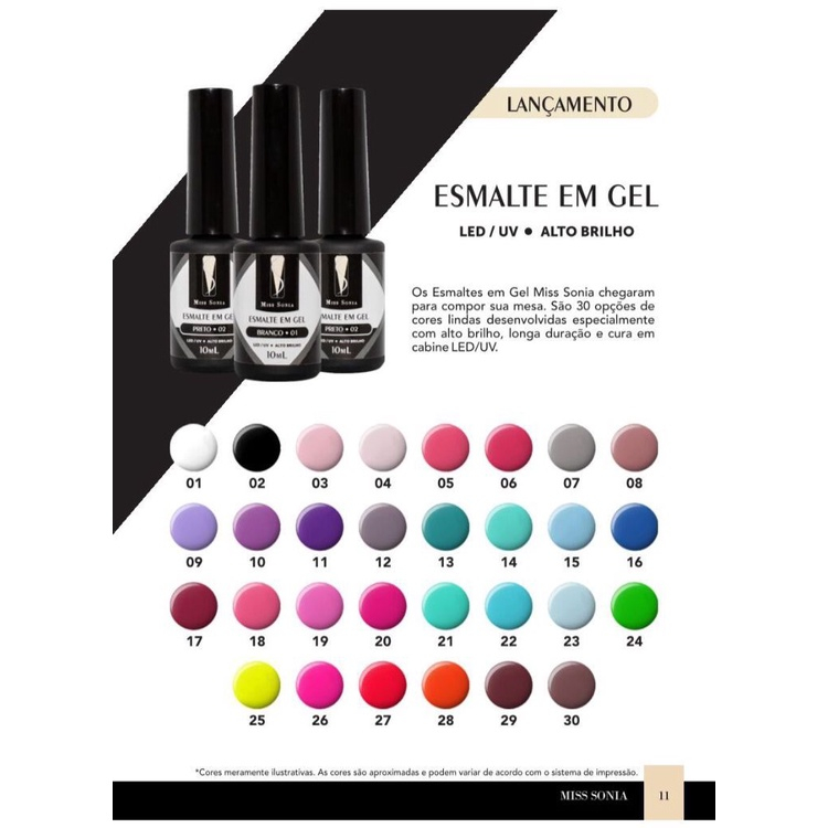Kit 2 Esmalte Em Gel Unhas Miss Sonia Led Uv 10ml Kit 2 Esmalte Em Gel Unhas Miss Sonia Led Uv 10ml - Oferta na Shopee