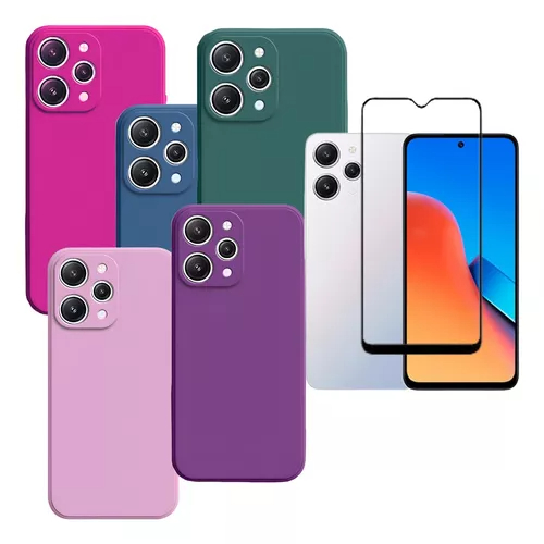 Capa Capinha Silicone Case Proteção Para Redmi 12 + Película Capa Capinha Silicone Case Proteção Para Redmi 12 + Película - Oferta na Shopee