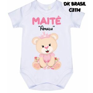 Body Ursa Princesa Significado do nome Maitê - Oferta na Shopee