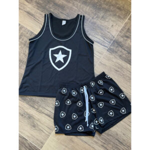 Pijama Baby Doll Short Shortinho Botafogo Verão Regata Feminino Adulto de Malha Algodão Temático Disney Confortável Lingerie Preço de Atacado - Oferta na Shopee
