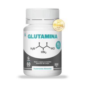 Glutamina 500mg 60 Cápsulas  GENATURE Original - Oferta na Shopee