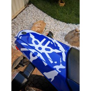 Adesivo compatível protetor carenagem traseira rabeta Lander 250 envernizado/ adesivo de rabeta lander 250cc moto trilha - Oferta na Shopee