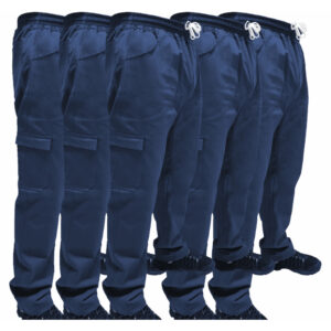 Kit C/ 5 Calça de Uniforme Mecânico Brim Profissional Reforçada - Oferta na Shopee