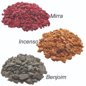 Kit defumação Resinas Mirra | Benjoim | Incenso Nacional - Oferta na Shopee