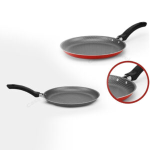Frigideira Para Panquecas Antiaderente Alegrete 22Cm Cinza/Vermelha - Oferta na Shopee