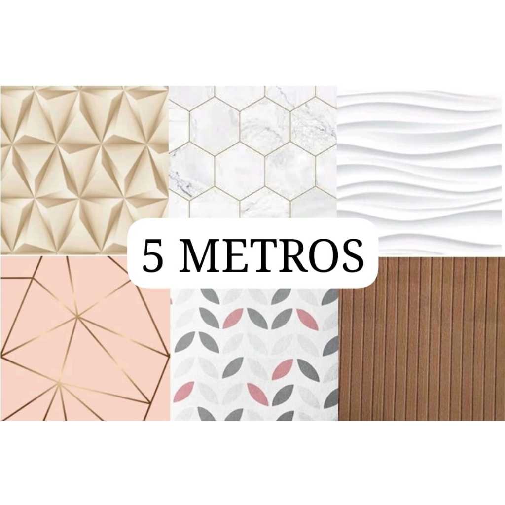 Papel de Parede Decoração 5 METROS x 45CM Adesivo Autocolante Sala, Quarto,Cozinha Papel de Parede Decoração 5 METROS x 45CM Adesivo Autocolante Sala