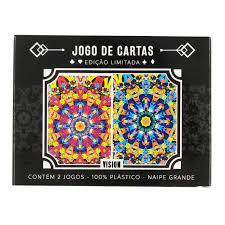 Baralho jogo de cartas Vision impermeável naipe grande Baralho jogo de cartas Vision impermeável naipe grande