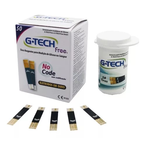 Tira Para Medir Glicose Gtech FREE 50 Un Tira Para Medir Glicose Gtech FREE 50 Un - Oferta na Shopee