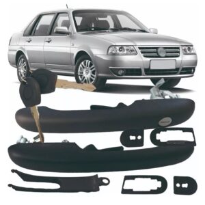 Par Maçaneta Externa Chave Porta Dianteira Santana Quantum 1998 A 2005 2006 Gol Quadrado 1987 A 1994 - Oferta na Shopee