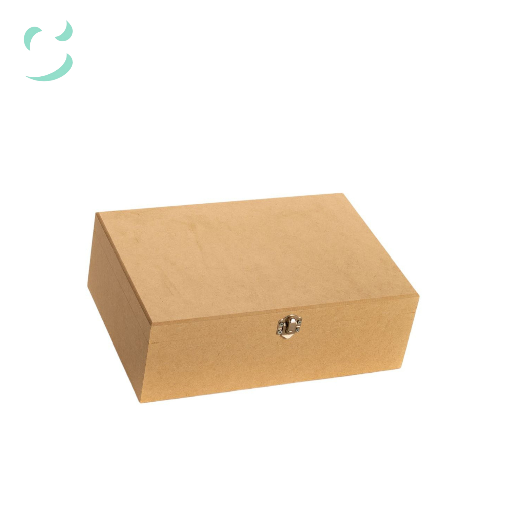 Caixa lisa com fecho decorativa em mdf cru 25x15x8 Caixa lisa com fecho decorativa em mdf cru 25x15x8 - Oferta na Shopee