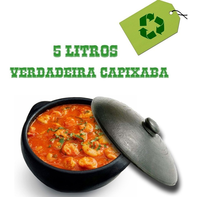 Panela de Barro Capixaba 5 Litros – Moqueca/Arroz/Pirão Panela de Barro Capixaba 5 Litros – Moqueca/Arroz/Pirão