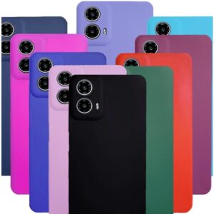 Capa Capinha Case Moto Motorola G04/G14/G24/G34 Silicone Aveludada Protetora Colorido - Oferta na Shopee