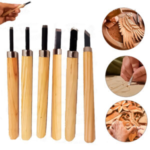 Kit Jogo De Formão Goiva Para Madeira Xilogravura Entalhe Com 6 Peças Ateliê Carpinteiro Marceneiro - Oferta na Shopee