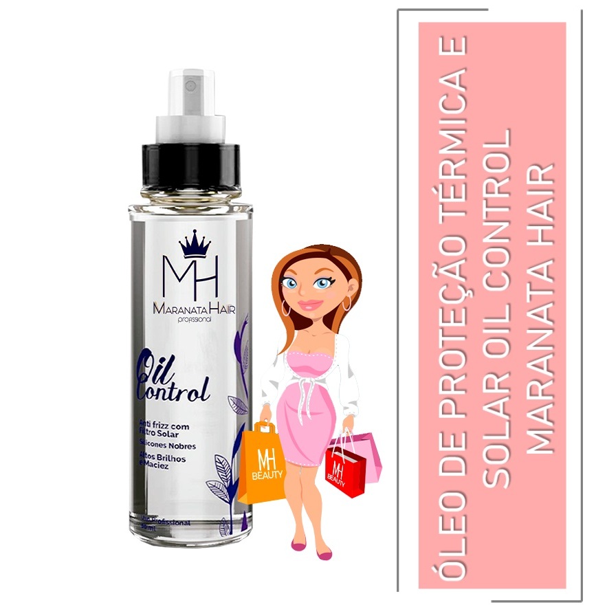 Óleo com Proteção Térmica e Solar (Resultados profissionais) Oil Control 60ml Maranata Hair Óleo com Proteção Térmica e Solar (Resultados profissionais) Oil Control 60ml Maranata Hair