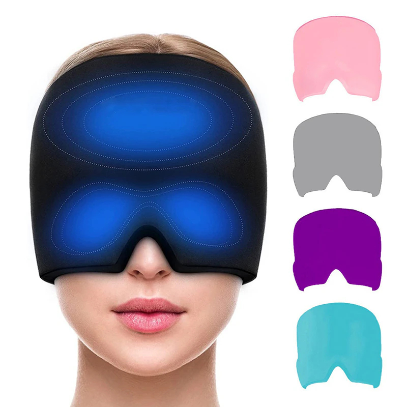 Touca Chapéu Alívio De Migraína Gel Terapêutico Quente Frio Gelo Envoltório Anti Estresse Dor Cabeça Enxaquecas Máscara De Olhos Touca Chapéu Alívio De Migraína Gel Terapêutico Quente Frio Gelo Envoltório Anti Estresse Dor Cabeça Enxaquecas Máscara De Olhos - Oferta na Shopee