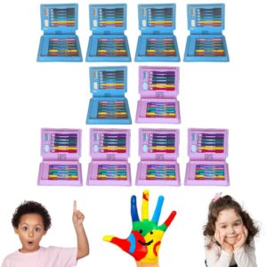 Kit 5 Maletas Estojo Escolar Pintura Infantil 18 Pçs Giz Lápis Desenhos Presente Lembrança - Oferta na Shopee