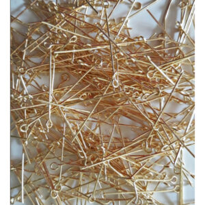 300 unid Alfinete Contra Pino Metal Dourado 30mm( 300 unidades ) R$ 22