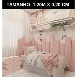 Cabeceira de cama estofada decorativa em módulos NUVEM 1.20 m x 20 cm VALOR REF. 1PÇ - Oferta na Shopee