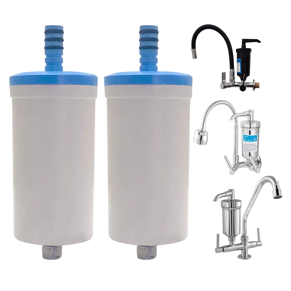 Kit 2 Refil Vela Filtro Universal Copo Torneira Abs Cozinha Gourmet Pia Parede Kit 2 Refil Vela Filtro Universal Copo Torneira Abs Cozinha Gourmet Pia Parede - Oferta na Shopee