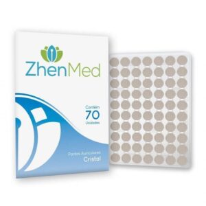 Ponto Acupuntura Auricoloterapia Zhenmed Placa 70 Pontos Semente / Cristal /Ouro / Prata - Oferta na Shopee