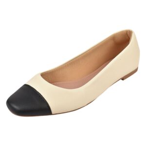 Sapatilha Feminina Boneca Bailarina Bico Quadrado Donatella Sandália Bicolor Confort Novo - Oferta na Shopee