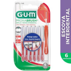 Escova Interdental Fina 0.8mm Proxa Brush 6 Unidades - Gum - Oferta na Shopee