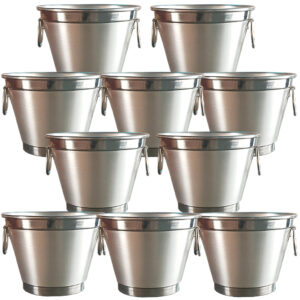 Kit Com 30 Baldes De Gelo Em Aluminio Acomodar 6 Litros Em Volume Garrafas E Gelo - Oferta na Shopee