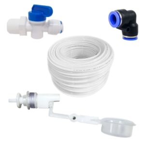 Kit Boia Nível de Água + Mangueira Atóxica + Engate Rápido ¼” + Registro Rosca de ½” e Saída ¼” - Oferta na Shopee