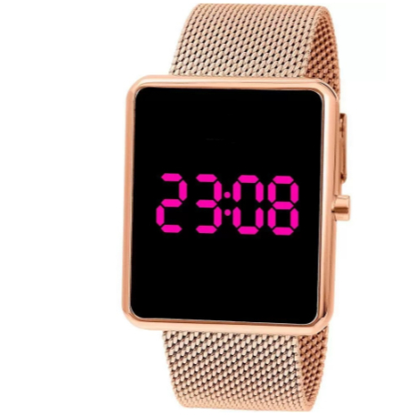 Relogo Feminio Digital Luxo dourado rose 2342 Relogo Feminio Digital Luxo dourado rose 2342