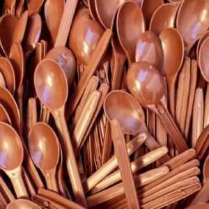 100~600 Colheres Marrom descartáveis reforçada e flexíveis  para sobremesa e sorvete - Oferta na Shopee