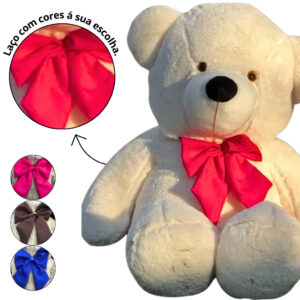 Urso Pelúcia Grande Teddy 90 cm Antialérgico - Oferta na Shopee