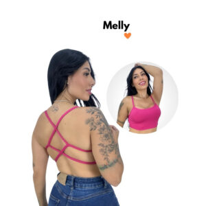 cropped trançado top costa nua fitness e dia a dia moda gringa sem bojo melly - Oferta na Shopee