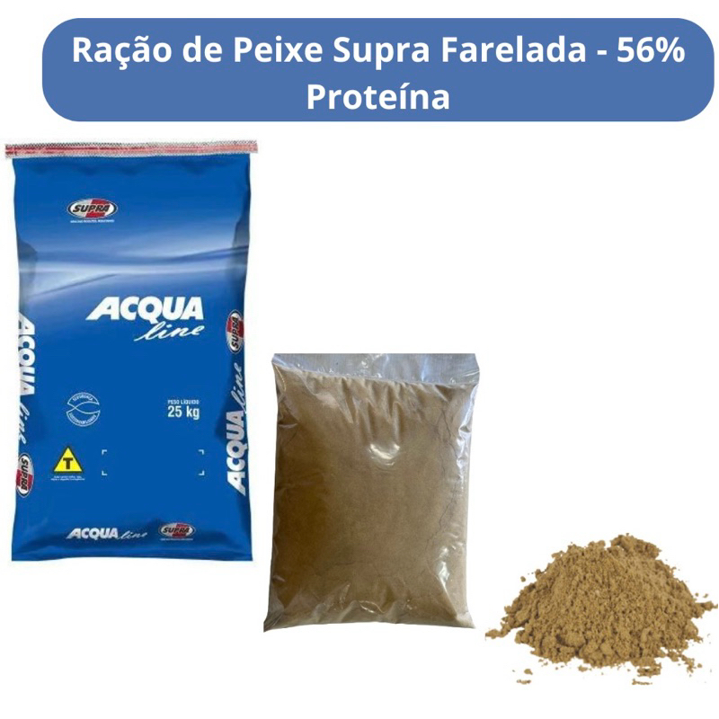 Ração Peixe Alevinos Crescimento Farelada 56% Proteína à granel - Até 5kg Ração Peixe Alevinos Crescimento Farelada 56% Proteína à granel - Até 5kg - Oferta na Shopee
