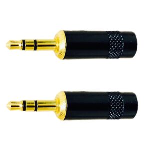Kit 2 Plug Conector P2 Estereo Metal Blindado Profissional - Oferta na Shopee