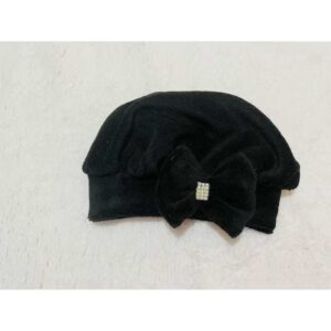 Boina Infantil para bebê de pelinho com laço/ touca infantil para menina - Oferta na Shopee