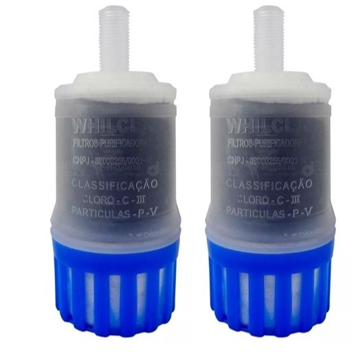 Kit 2un Refil Vela Filtro Universal Whilcla Purificador – Carvão Ativado c/ aprovação Inmetro (2Un) Kit 2un Refil Vela Filtro Universal Whilcla Purificador – Carvão Ativado c/ aprovação Inmetro (2Un)