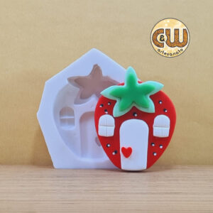 Molde Silicone Casa da Moranguinho /  Morango  - Decoração