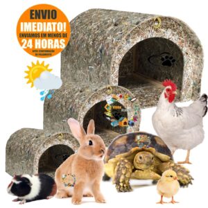 Toca Para Tartaruga Grande Jabuti Casinha Pet Coelho Galinha Pato Marreco Aves Chichila Porquinho da India Ecológica - Oferta na Shopee
