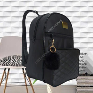 Mochila Feminina Bolsa Mochilinha Fashion Com Lindo Detalhe + Chaveiro Pompom - Oferta na Shopee