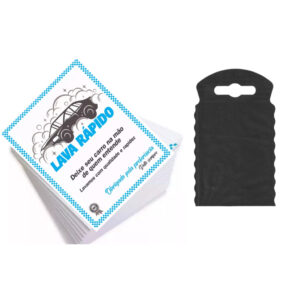 kit 100 tapetes Lava Rápido Lavajato + 25 lixeira tnt - Oferta na Shopee