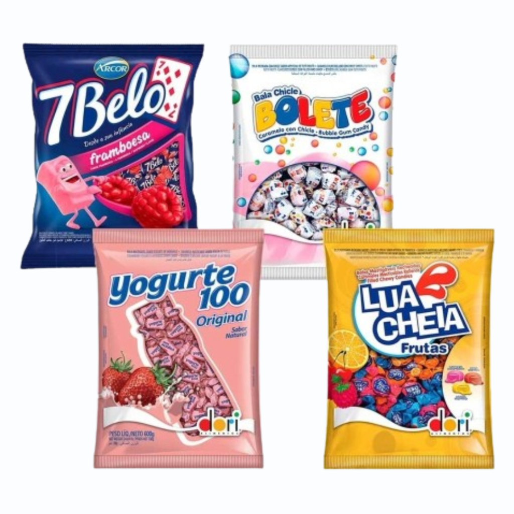 Kit Festa Balas Clássicas Favoritas Lua Cheia Yogurte 100 Bolete 7 Belo Doces Vendidas Lembrancinhas Kit Festa Balas Clássicas Favoritas Lua Cheia Yogurte 100 Bolete 7 Belo Doces Vendidas Lembrancinhas - Oferta na Shopee