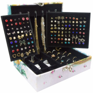 Kit Semi joias 200 peças + MALETA LUXO OURO 18K E PRATA Folheadas P/ Revenda - Oferta na Shopee