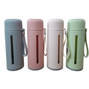 Garrafa de Vidro Resistente Revestida com Plástico 500ml - Oferta na Shopee