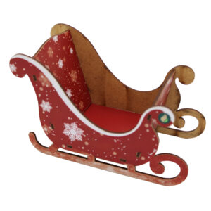 Decoração Miniatura de Trenó do Papai Noel MDF - Oferta na Shopee
