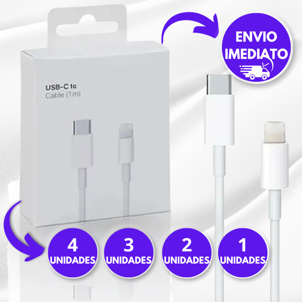 1 2 3 ou 4 Cabo de IPhone Turbo De Máxima Durabilidade Resistente 1 2 3 ou 4 Cabo de IPhone Turbo De Máxima Durabilidade Resistente - Oferta na Shopee