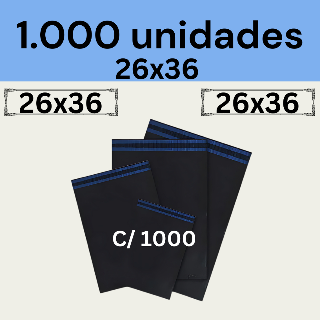 Envelope Segurança 26x36 Embalagem de Envio 1000 Unidades Envelope Segurança 26x36 Embalagem de Envio 1000 Unidades - Oferta na Shopee