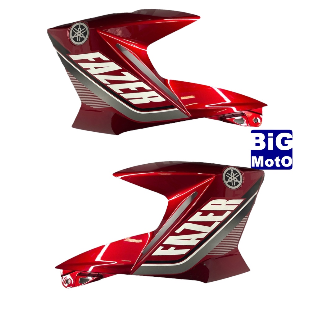 Par Aba do tanque Yamaha Fazer 250 2015 Vermelho Metálico Par Aba do tanque Yamaha Fazer 250 2015 Vermelho Metálico