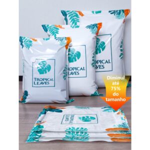 Kit 5 Sacos a Vácuo Reusável Para Guarda Roupas Edredons Travesseiros Diminui Espaço ATP27 - Oferta na Shopee