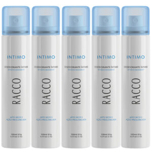 Kit 5 Desodorante Spray Jato Seco Íntimo Racco Original 100ml Desodorantes Feminino Masculino - Oferta na Shopee